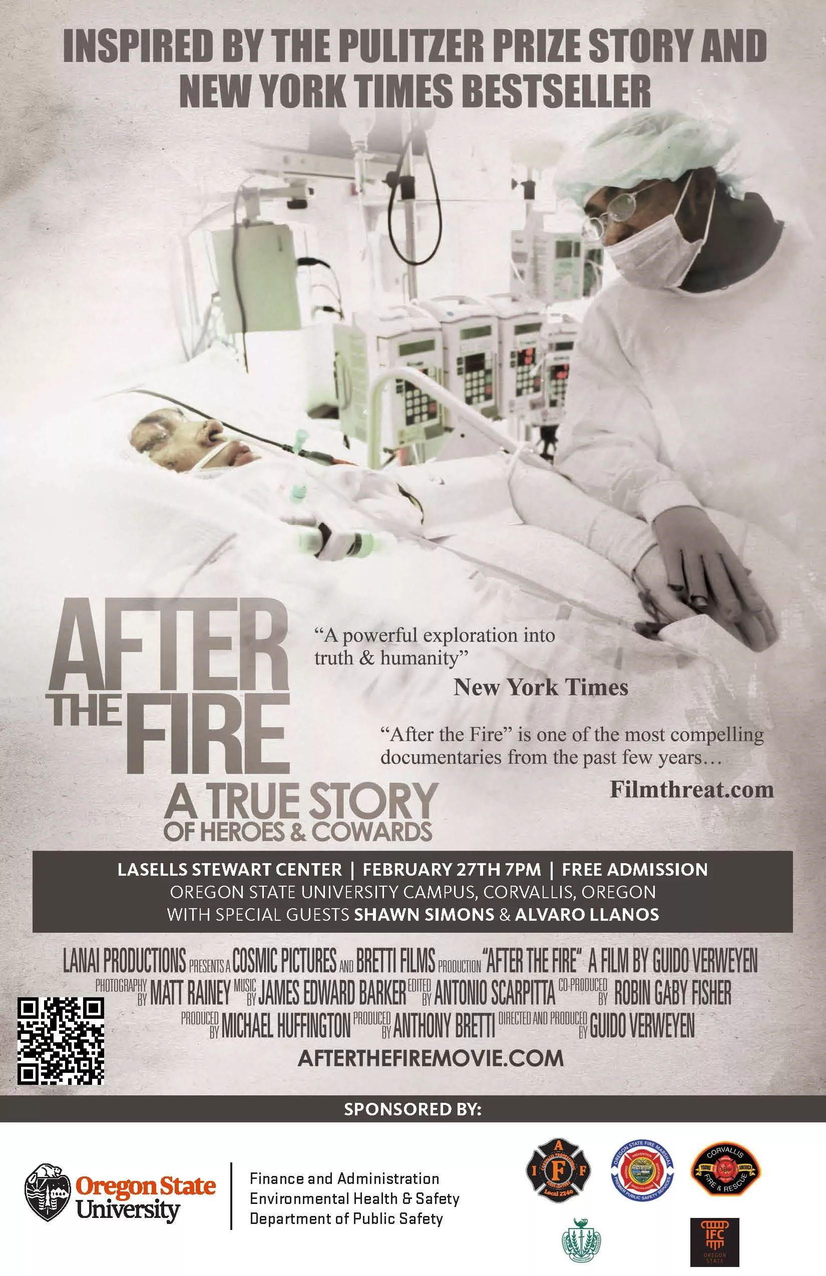  Poster advertising After the Fire, A True Story of Heroes & Cowards